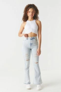 Stitches Ladies Refuge Jeans Refuge High-Rise Distressed Flare Jean 12 Stitches Ladies Refuge Jeans Refuge High-Rise Distressed Flare Jean