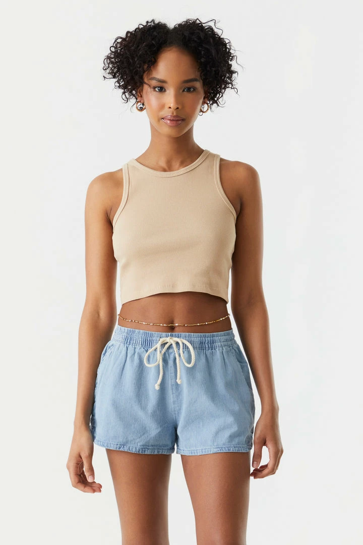 Stitches Ladies Drawstring Dolphin Denim Short Denim Shorts 4 Stitches Ladies Drawstring Dolphin Denim Short Denim Shorts