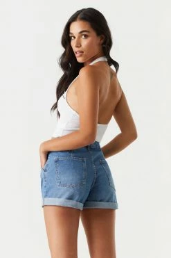 Stitches Ladies Refuge Pleated Denim Mom Short