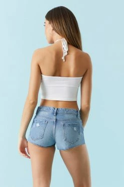 Stitches Ladies Refuge Distressed Low-Rise Denim Short