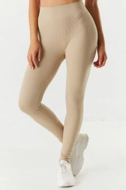 Stitches Ladies Bottoms Seamless Ribbed High-Rise Legging