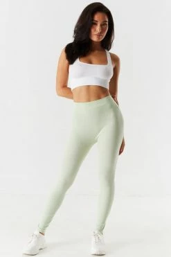 Stitches Ladies Bottoms Seamless Ribbed High-Rise Legging