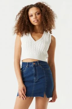 Stitches Ladies Refuge High-Rise Distressed Denim Mini Skirt