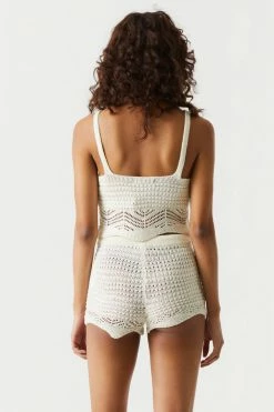 Stitches Ladies High-Rise Crochet Short Bottoms