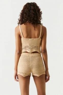 Stitches Ladies High-Rise Crochet Short Bottoms