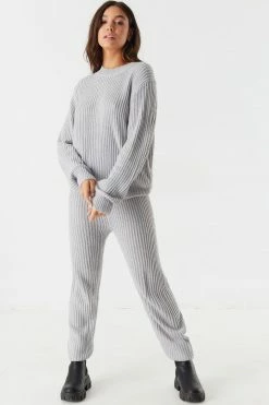 Stitches Ladies Ribbed Knit Jogger 20 Stitches Ladies Ribbed Knit Jogger