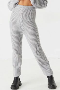 Stitches Ladies Ribbed Knit Jogger 21 Stitches Ladies Ribbed Knit Jogger