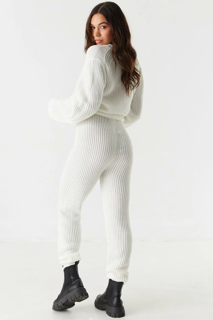 Stitches Ladies Ribbed Knit Jogger 11 Stitches Ladies Ribbed Knit Jogger