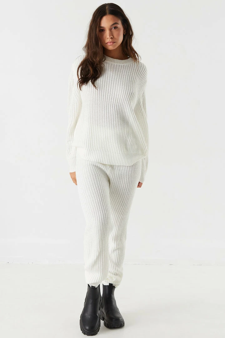 Stitches Ladies Ribbed Knit Jogger 9 Stitches Ladies Ribbed Knit Jogger