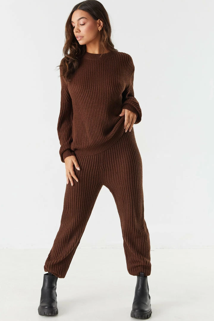 Stitches Ladies Ribbed Knit Jogger 13 Stitches Ladies Ribbed Knit Jogger