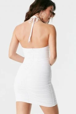 Stitches Ladies Square Ring Cut-Out Halter Neck Mini Dress Bodycon