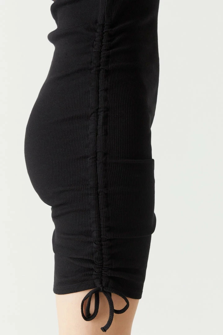 Stitches Ladies Soft Ribbed Side Ruched Muscle Cut Midi Dress 11 Stitches Ladies Soft Ribbed Side Ruched Muscle Cut Midi Dress