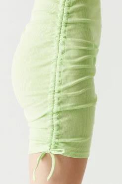 Stitches Ladies Soft Ribbed Side Ruched Muscle Cut Midi Dress 38 Stitches Ladies Soft Ribbed Side Ruched Muscle Cut Midi Dress