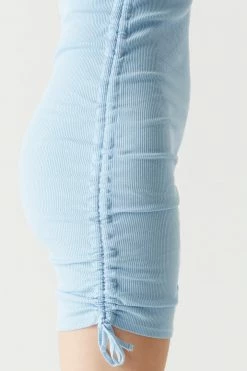 Stitches Ladies Soft Ribbed Side Ruched Muscle Cut Midi Dress 42 Stitches Ladies Soft Ribbed Side Ruched Muscle Cut Midi Dress