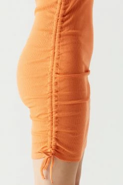 Stitches Ladies Soft Ribbed Side Ruched Muscle Cut Midi Dress 26 Stitches Ladies Soft Ribbed Side Ruched Muscle Cut Midi Dress