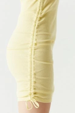 Stitches Ladies Soft Ribbed Side Ruched Muscle Cut Midi Dress 46 Stitches Ladies Soft Ribbed Side Ruched Muscle Cut Midi Dress