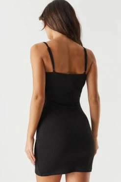 Stitches Ladies Milkmaid Self-Tie Front Cami Mini Dress