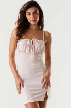 Stitches Ladies Milkmaid Self-Tie Front Cami Mini Dress