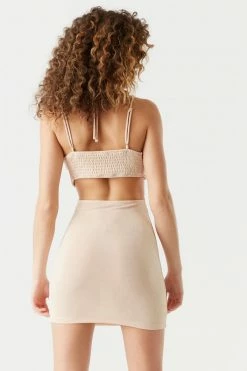 Stitches Ladies Cut-Out O-Ring Halter Mini Dress