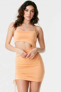 Stitches Ladies Ruched Self-Tie Side Cut-Out Mini Dress 21 Stitches Ladies Ruched Self-Tie Side Cut-Out Mini Dress