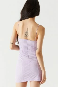 Stitches Ladies Purple Leopard Print Corset Style Bodycon Dress