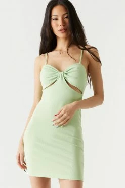 Stitches Ladies Rib Cutout Bodycon Dress