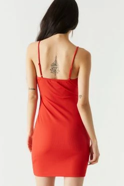 Stitches Ladies Rib Cutout Bodycon Dress
