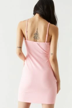 Stitches Ladies Rib Cutout Bodycon Dress