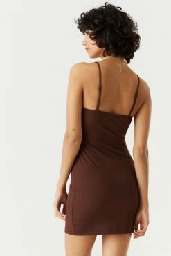 Stitches Ladies Ribbed Cut-Out Bodycon Mini Dress 19 Stitches Ladies Ribbed Cut-Out Bodycon Mini Dress