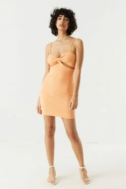 Stitches Ladies Ribbed Cut-Out Bodycon Mini Dress 29 Stitches Ladies Ribbed Cut-Out Bodycon Mini Dress