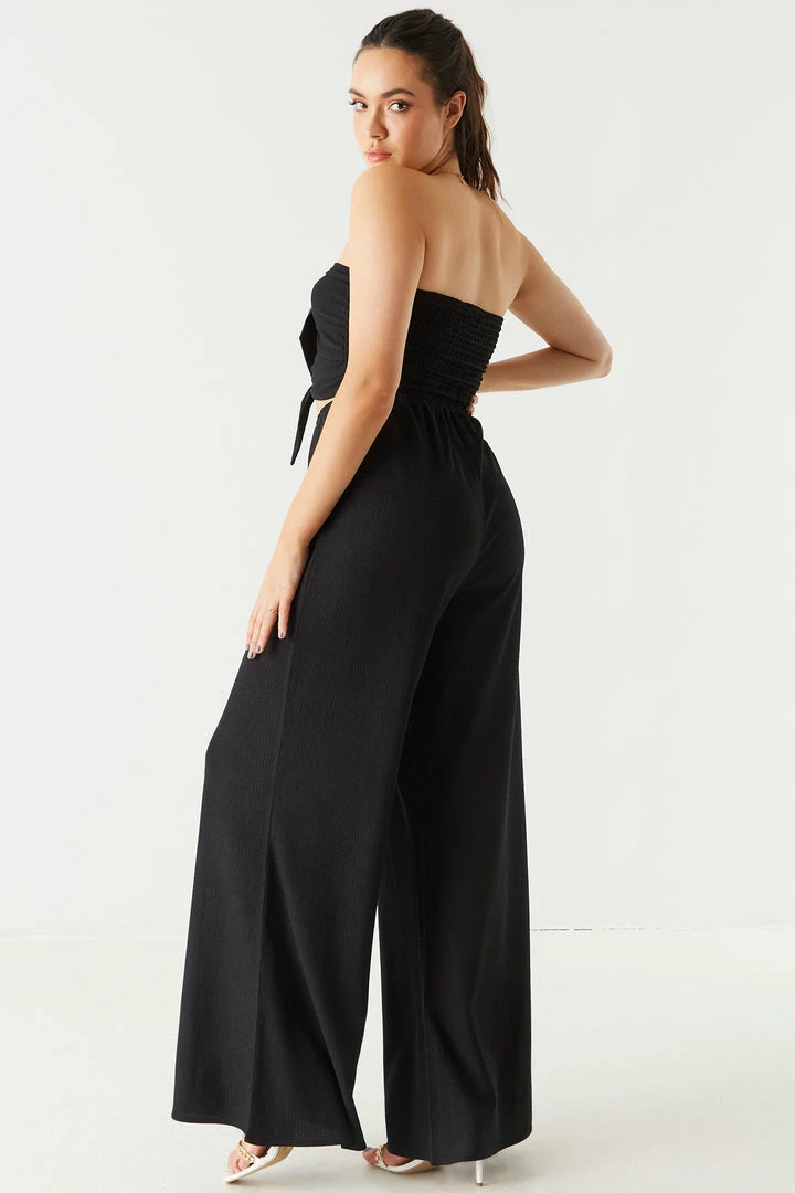 Stitches Ladies Double Knot Wide Leg Jumpsuit Jumpsuits + Rompers 2 Stitches Ladies Double Knot Wide Leg Jumpsuit Jumpsuits + Rompers