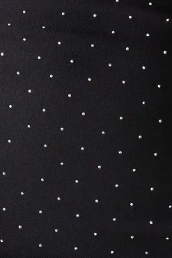 Stitches Ladies Dotted Rhinestone Mini Bodycon Dress