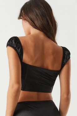 Stitches Ladies Satin Hook And Eye Corset Top 16 Stitches Ladies Satin Hook And Eye Corset Top