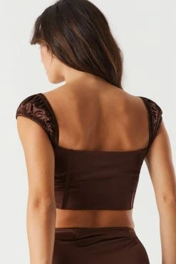 Stitches Ladies Satin Hook And Eye Corset Top