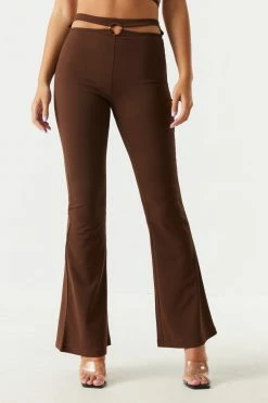 Stitches Ladies Bottoms Crepe Knit O-Ring Flare Pant 16 Stitches Ladies Bottoms Crepe Knit O-Ring Flare Pant