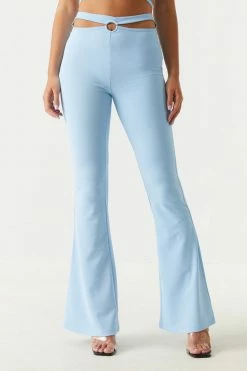 Stitches Ladies Bottoms Crepe Knit O-Ring Flare Pant 19 Stitches Ladies Bottoms Crepe Knit O-Ring Flare Pant