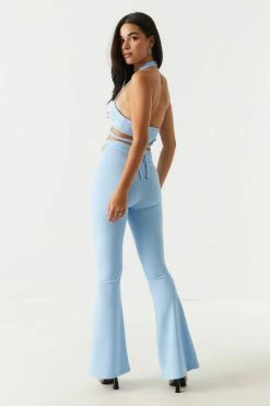 Stitches Ladies Bottoms Crepe Knit O-Ring Flare Pant 20 Stitches Ladies Bottoms Crepe Knit O-Ring Flare Pant