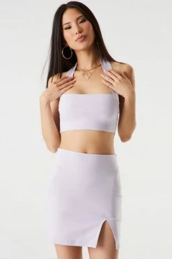 Stitches Ladies Side Slit Mini Skirt Bottoms