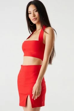 Stitches Ladies Side Slit Mini Skirt Bottoms