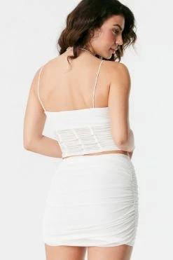 Stitches Ladies Mesh Milkmaid Cami Cropped Top Tops 19 Stitches Ladies Mesh Milkmaid Cami Cropped Top Tops