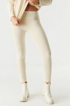 Stitches Ladies Ribbed Velvet Legging Bottoms 16 Stitches Ladies Ribbed Velvet Legging Bottoms