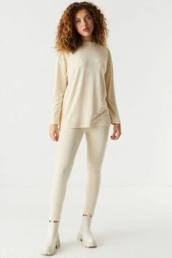 Stitches Ladies Ribbed Velvet Legging Bottoms 14 Stitches Ladies Ribbed Velvet Legging Bottoms