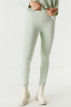 Stitches Ladies Ribbed Velvet Legging Bottoms 19 Stitches Ladies Ribbed Velvet Legging Bottoms