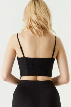 Stitches Ladies Tops Pointed Hem Cropped Cami