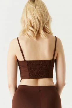 Stitches Ladies Tops Pointed Hem Cropped Cami