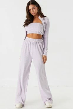 Stitches Ladies Ribbed Velvet Tube Top