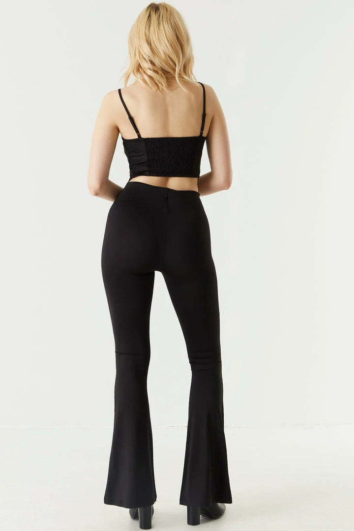 Stitches Ladies High-Rise Flare Pant Bottoms 4 Stitches Ladies High-Rise Flare Pant Bottoms