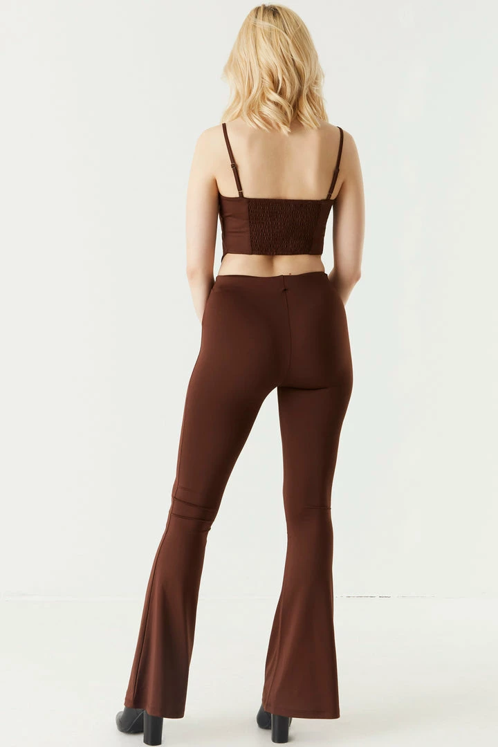 Stitches Ladies High-Rise Flare Pant Bottoms 6 Stitches Ladies High-Rise Flare Pant Bottoms