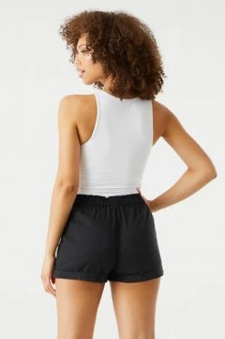 Stitches Ladies Bottoms Self-Tie Paperbag Waist Short