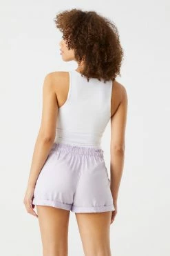 Stitches Ladies Bottoms Self-Tie Paperbag Waist Short